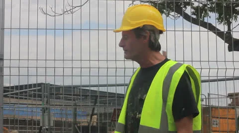 Builder on site Stock Footage 25169743