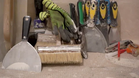 Builder tools are dirty Stock Footage 171161099