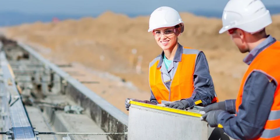 Builder work block Stock Photos