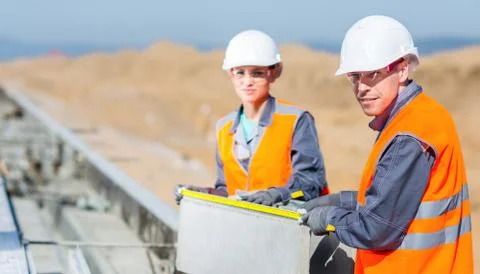 Builder work block Stock Photos
