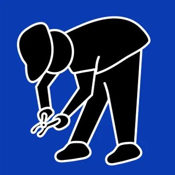 Builder at work sign. vector illustration Stock Illustration