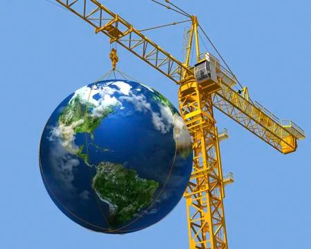 Builder world Stock Illustration