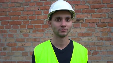 A Builder with a wrench Stock Footage 75619353