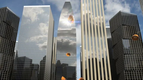 Builders and engineers throw up orange construction helmets at labor day Видео 144832969