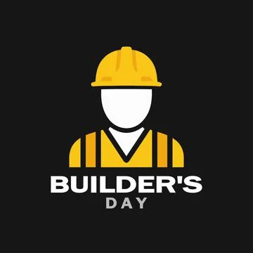 Builders day builder man Stock Illustration