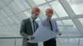 The builders (engineers) discuss the new project HD Footage