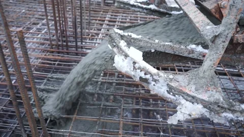Builders make reinforcement mesh for concrete Stock Footage 163567003