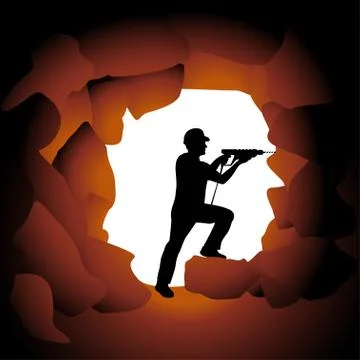 Builders set big Stock Illustration