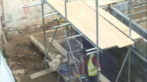 Builders-Time lapse  Stock Footage 660433