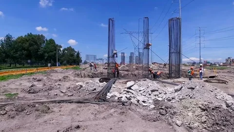 Builders on work Stock Footage 108690177