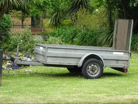 Builders Work Trailer Stock Photos