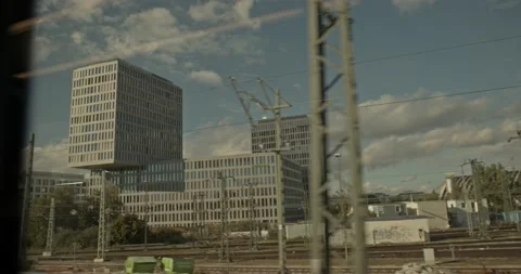 Buildigs with blue sky Stock Footage 221846365