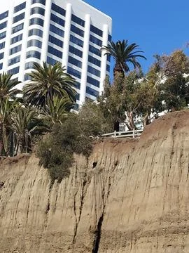 A buildind at the beach Stockfoto's