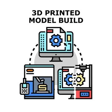 Building 3d models using additive manufacturing technology Illustration