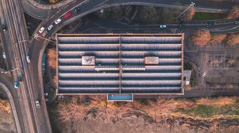 Building from aboce 写真素材