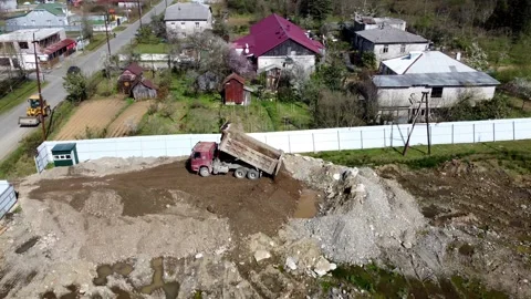 Building Activity at Countryside Stock Footage 277875751