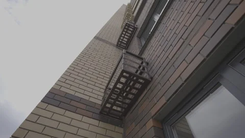 Building adorned with pattern enhances allure of cityscape Video stock 264778296