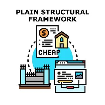 Building affordable house property using digital framework Stock Illustration