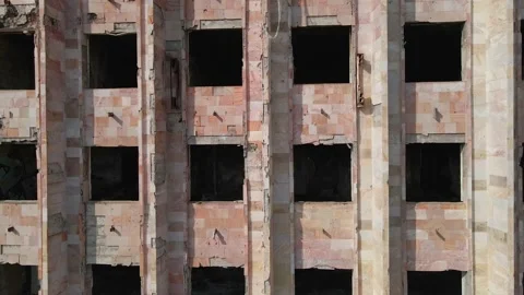 Building after shelling Stock Footage 220826285