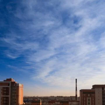 Building against the blue sky Stock Photos