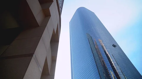 Building against Tower Sun Stock Footage 73094002