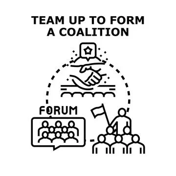 Building alliance, cooperation, and unity for shared goals Ilustración de archivo