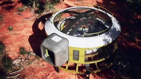 Building always part of forest Ilustración de archivo