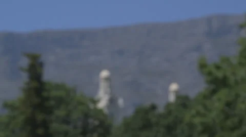 Building amongst trees Stock Footage 23012697