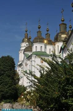 The building of an ancient monastery Stock Photos