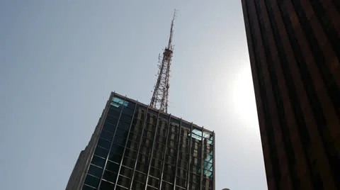 Building and antenna Video stock 27141058