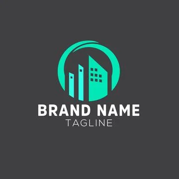Building and apartment vector logo icon Stock Illustration