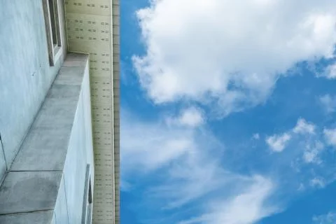 Building and cloud Foto stock