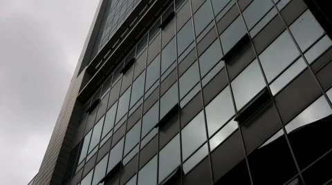 Building and Clouds Stock Footage 54899345