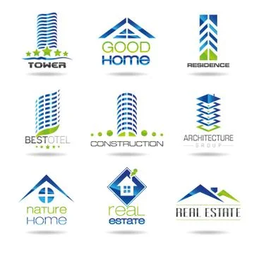 Building and construction icon set  Stock Illustration