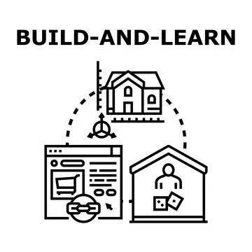 Building and learning developing skills online concept イラスト素材