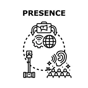 Building and maintaining digital global presence concept Stock Illustration