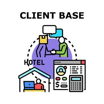 Building and managing a loyal client base Stock Illustration