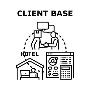 Building and managing a loyal client base Stock Illustration