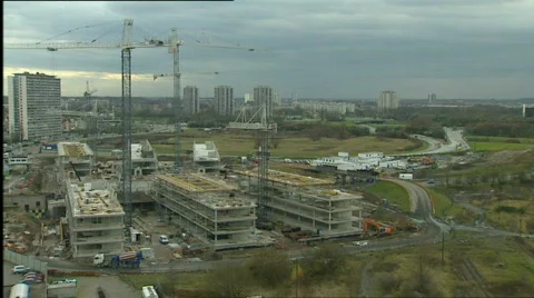 Building of the Antwerp courthouse Stock Footage 656362