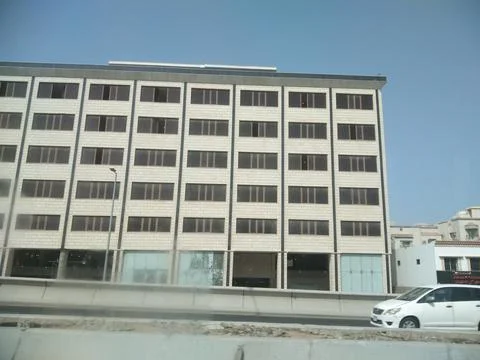 The building apartment view Stock Photos