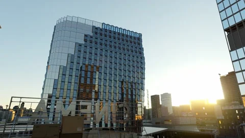 Building Architecture With Amazing Reflections Stock-Footage 205569838