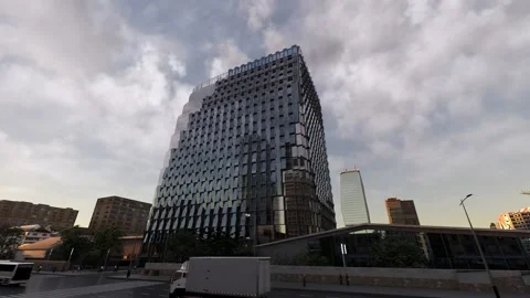 Building Architecture With Amazing Reflections Stock-Footage 205570483