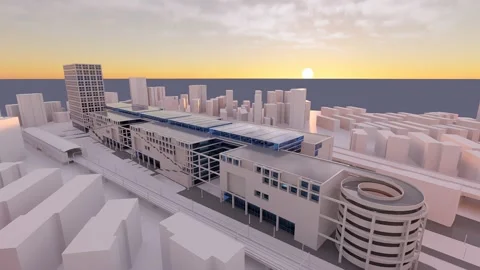 Building Architecture With Amazing Reflections Stock-Footage 205570563