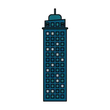Building architecture modern skyscraper Ilustración de archivo