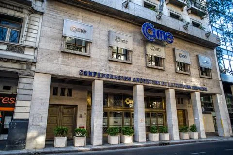 Building of the Argentine Confederation of Medium-sized Companies Stock Photos