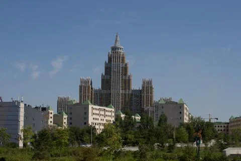 Building of Astana's triumph Stock Photos