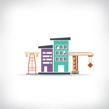 Building background Illustrazione stock