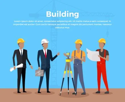 Building Banner Concept Design Ilustración de archivo