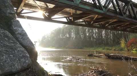 Building of Barrage Stock Footage 50882652