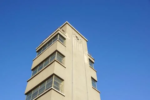 Building from below with sky in the background Stock Photos